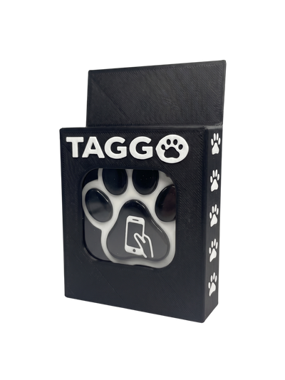 Placa NFC para Mascotas TAGGO PETS – Identificación Inteligente con Contacto por WhatsApp y Llamada