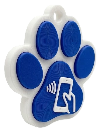 Placa NFC para Mascotas TAGGO PETS – Identificación Inteligente con Contacto por WhatsApp y Llamada