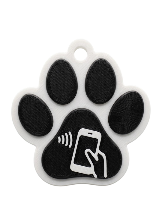 Placa NFC para Mascotas TAGGO PETS – Identificación Inteligente con Contacto por WhatsApp y Llamada
