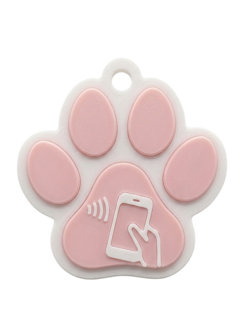 Placa NFC para Mascotas TAGGO PETS – Identificación Inteligente con Contacto por WhatsApp y Llamada